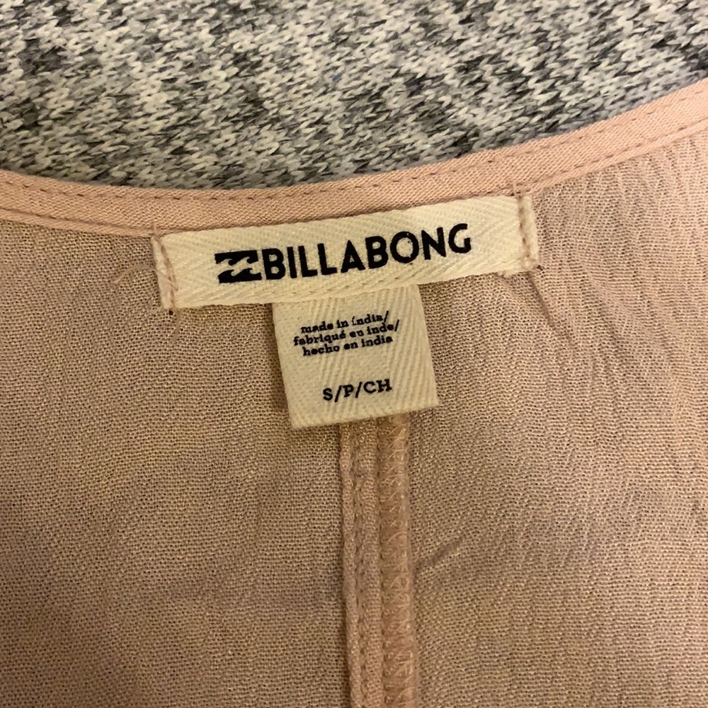 Billabong Cropped Button Down Blouse - image 2